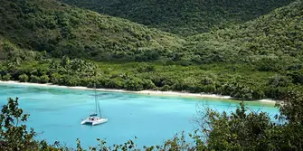 Quiet bays of turquoise blue
