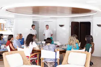 The safety briefing is mandatory and makes sure that everyone goes home safe and happy at the end of the charter