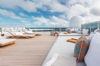 Sun deck lounging