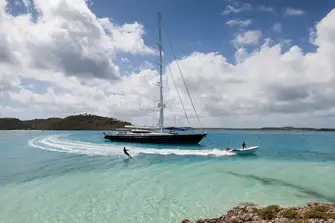 Carving through lagoons at speed is such an adrenalin rush