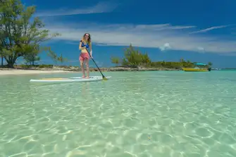 Paddleboarding in Eleuthera