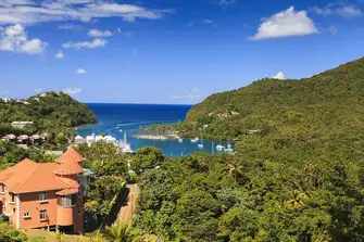 St Lucia's Marigot Bay is a well-established harbour geared up for yachts