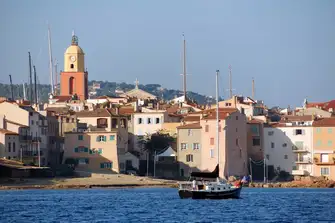 (L-R) Fontanette and La Ponche Beaches in central Saint-Tropez