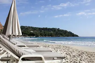 Tahiti Beach is at the northern end of Pampelonne Beach