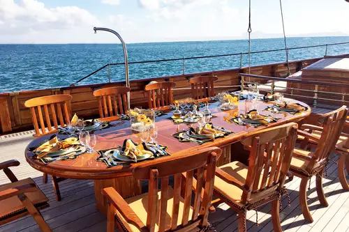 Deck dining area