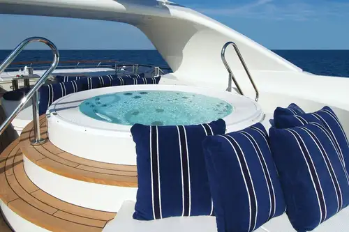 Sun deck jacuzzi